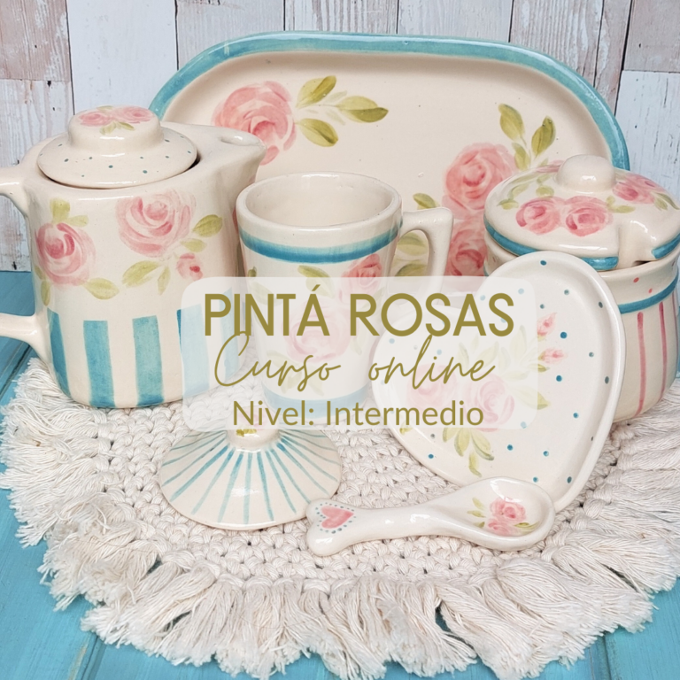 Pintá ROSAS en cerámica – Curso online –