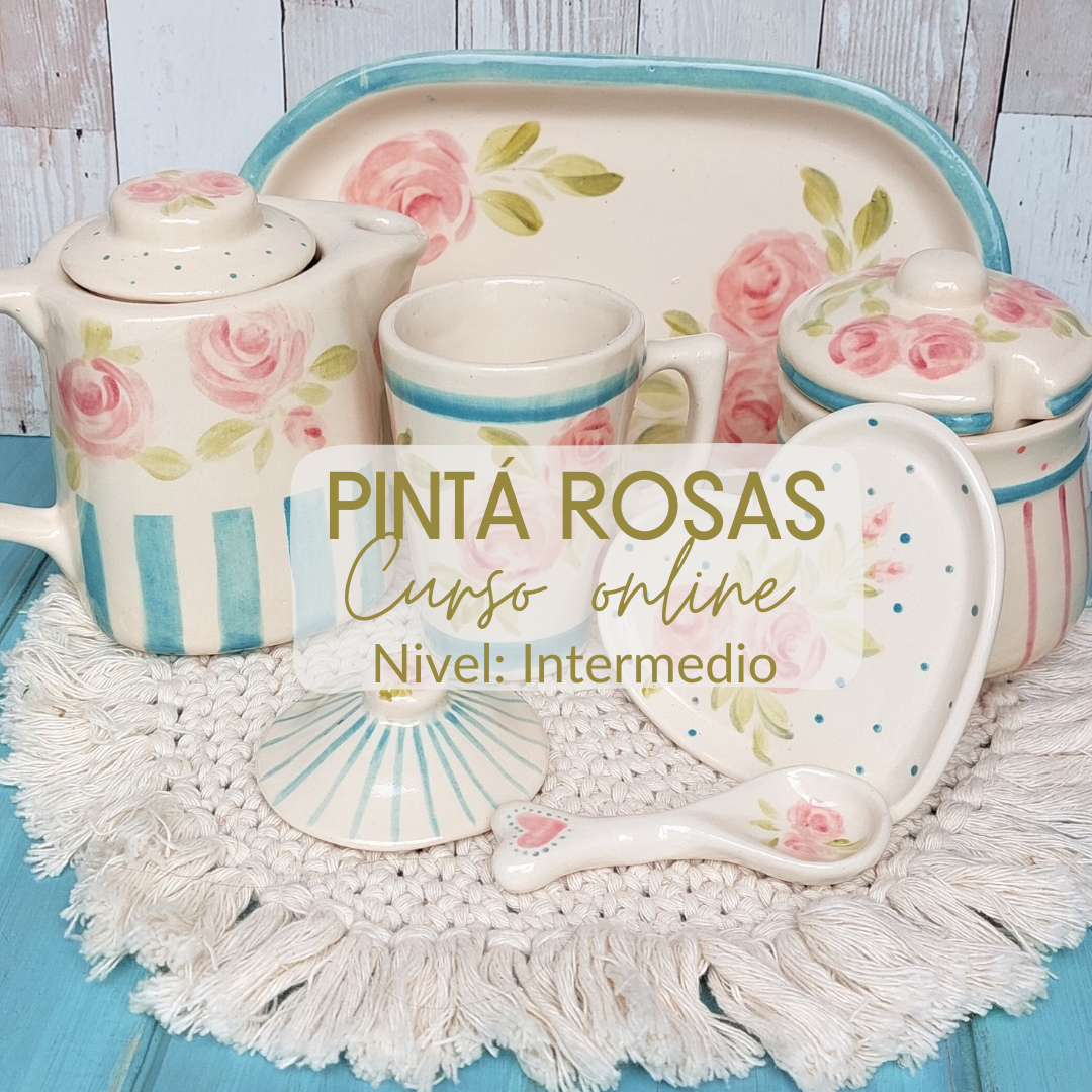 Pintá ROSAS en cerámica – Curso online –